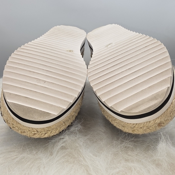 Jennifer Lopez Black Snakeskin Studed Espadrilles Size 7.5 - Picture 9 of 12